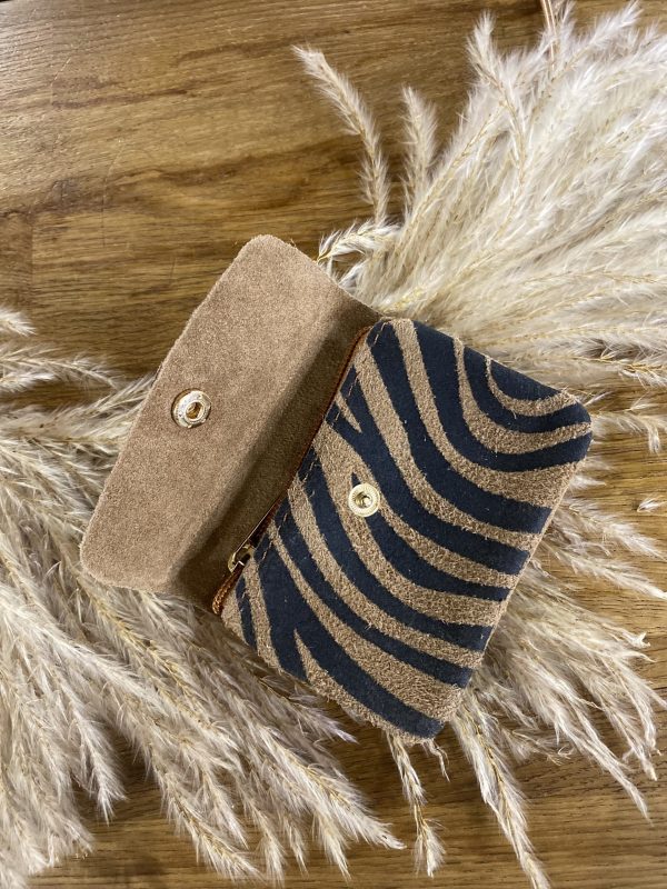 Porte monnaie en cuir 🦓