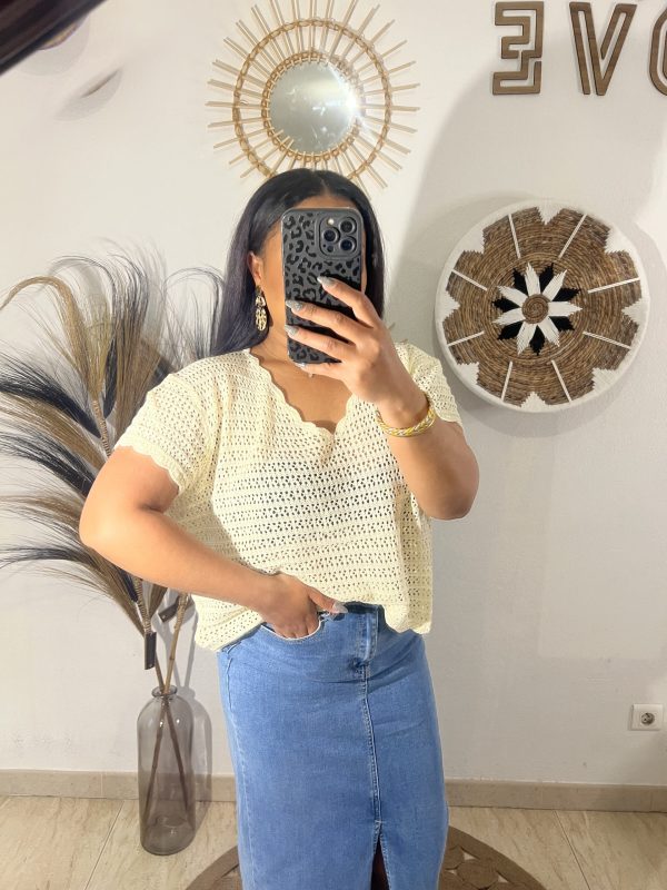 Top crochet ajouré