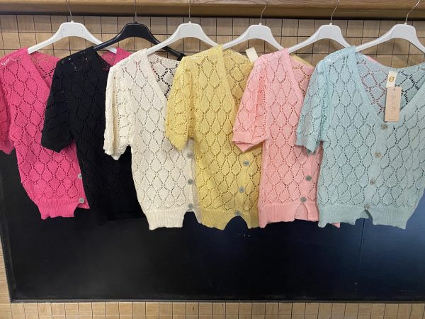 Gilet en maille ajourée