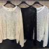 Pull ajouré effet filet