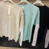 Pull à manches en dentelle