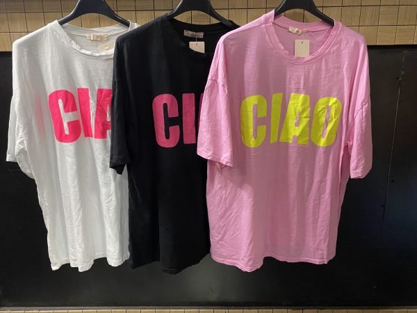 T-Shirt à imprimé «Ciao »