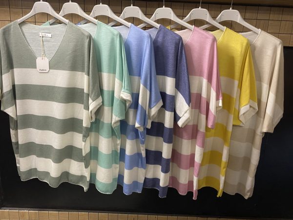 T-shirt en coton à rayures