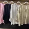 Blouse fluide à manches évasées