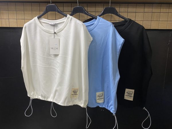 Top sans manches à cordon