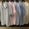 Chemise à manches courtes et rayures