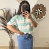 T-shirt en coton à rayures
