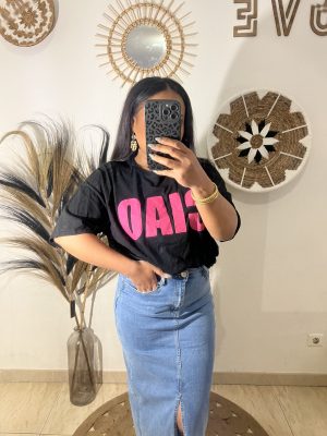 T-Shirt à imprimé «Ciao »