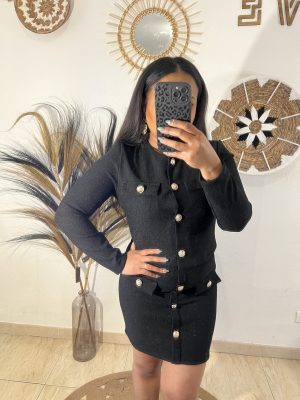 Ensemble Jupe et veste à boutons