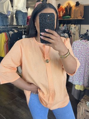 Blouse vichy colorée