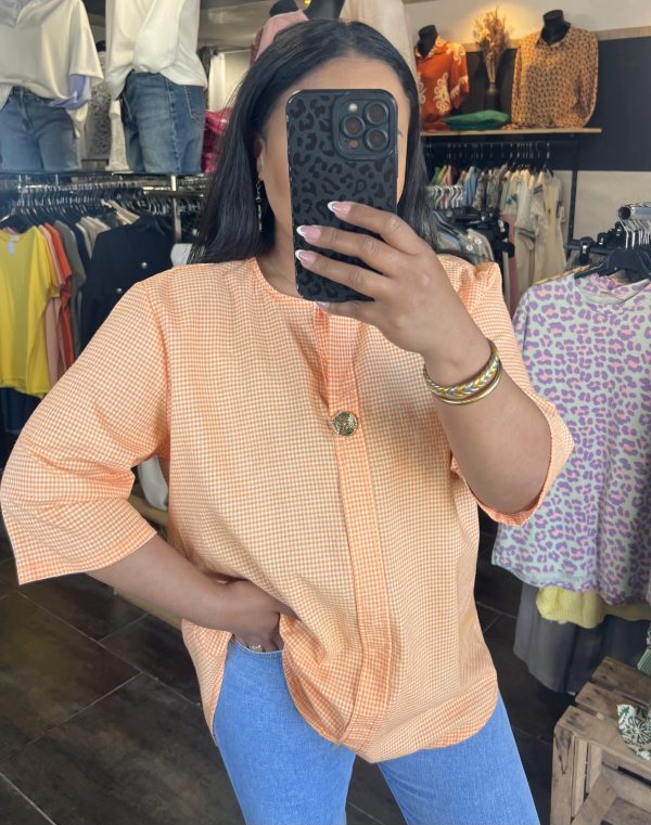 Blouse vichy colorée