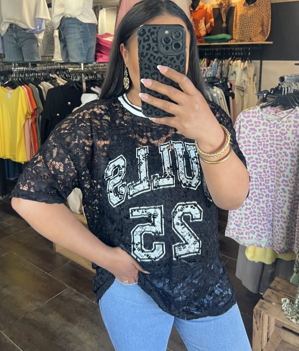 T-shirt dentelle « bulls 25 »