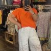 Pantalon large en dentelle blanche
